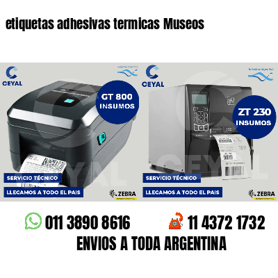etiquetas adhesivas termicas Museos
