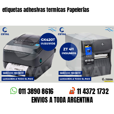 etiquetas adhesivas termicas Papelerías
