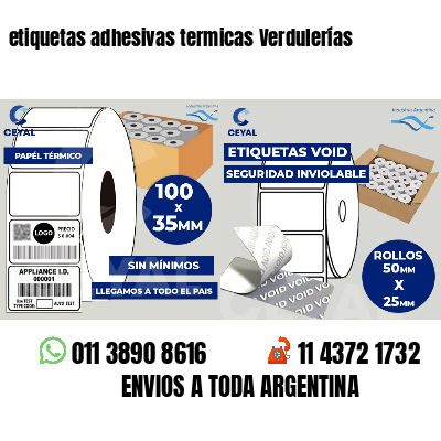 etiquetas adhesivas termicas Verdulerías