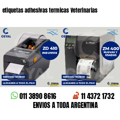 etiquetas adhesivas termicas Veterinarias