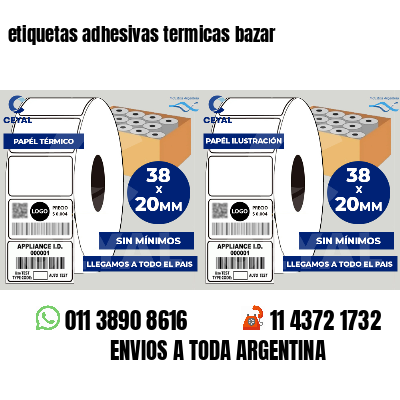 etiquetas adhesivas termicas bazar