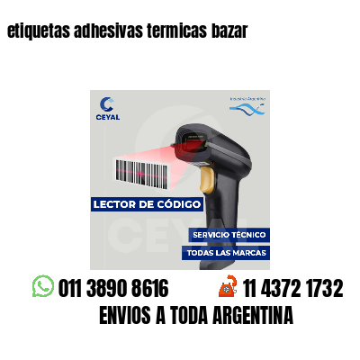 etiquetas adhesivas termicas bazar
