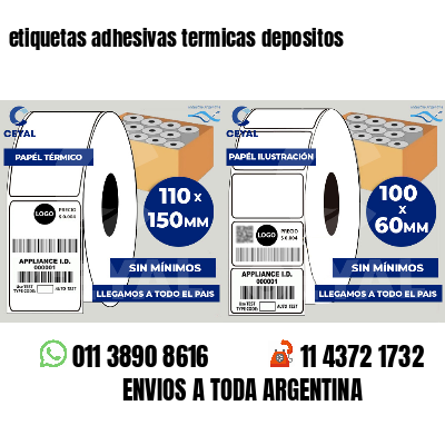 etiquetas adhesivas termicas depositos
