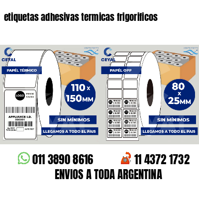 etiquetas adhesivas termicas frigorificos