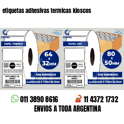 etiquetas adhesivas termicas kioscos