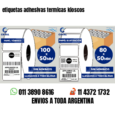 etiquetas adhesivas termicas kioscos