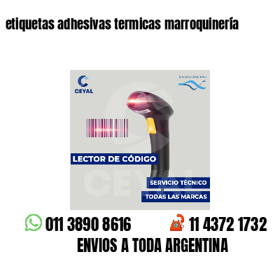 etiquetas adhesivas termicas marroquinería