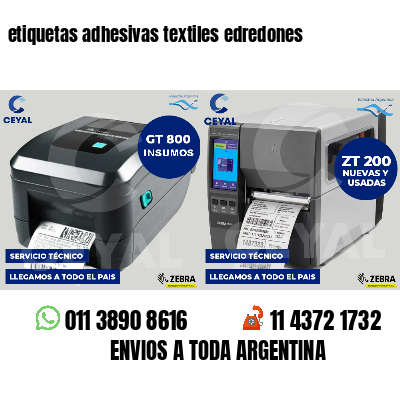 etiquetas adhesivas textiles edredones