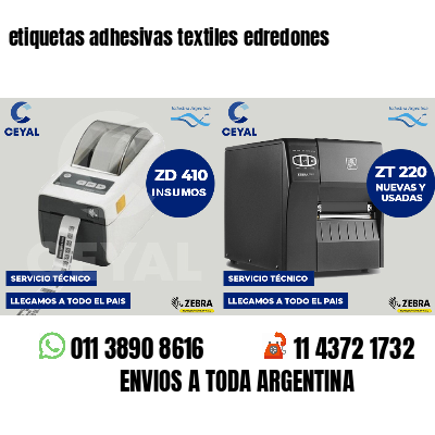 etiquetas adhesivas textiles edredones