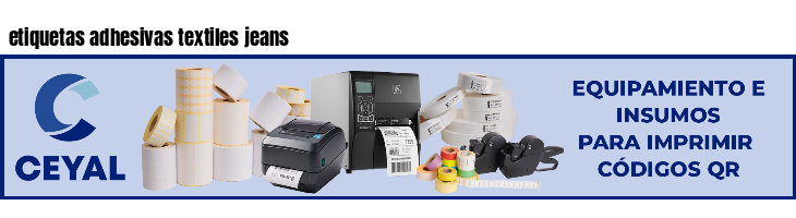 etiquetas adhesivas textiles jeans
