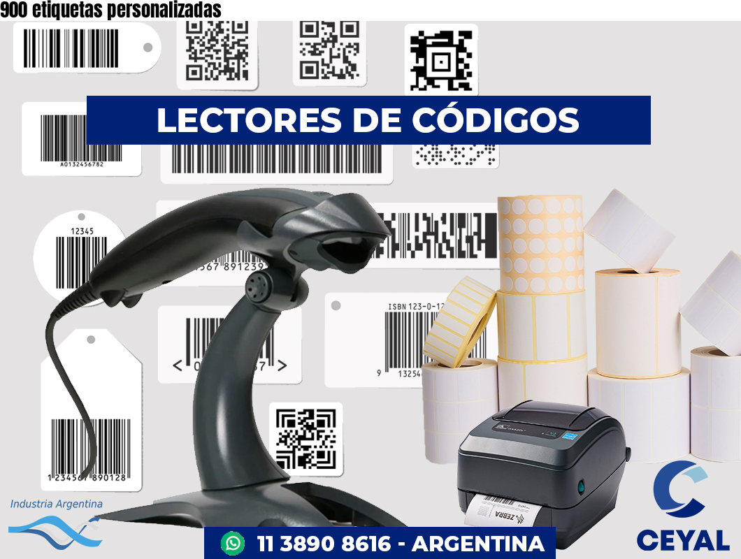 900 etiquetas personalizadas