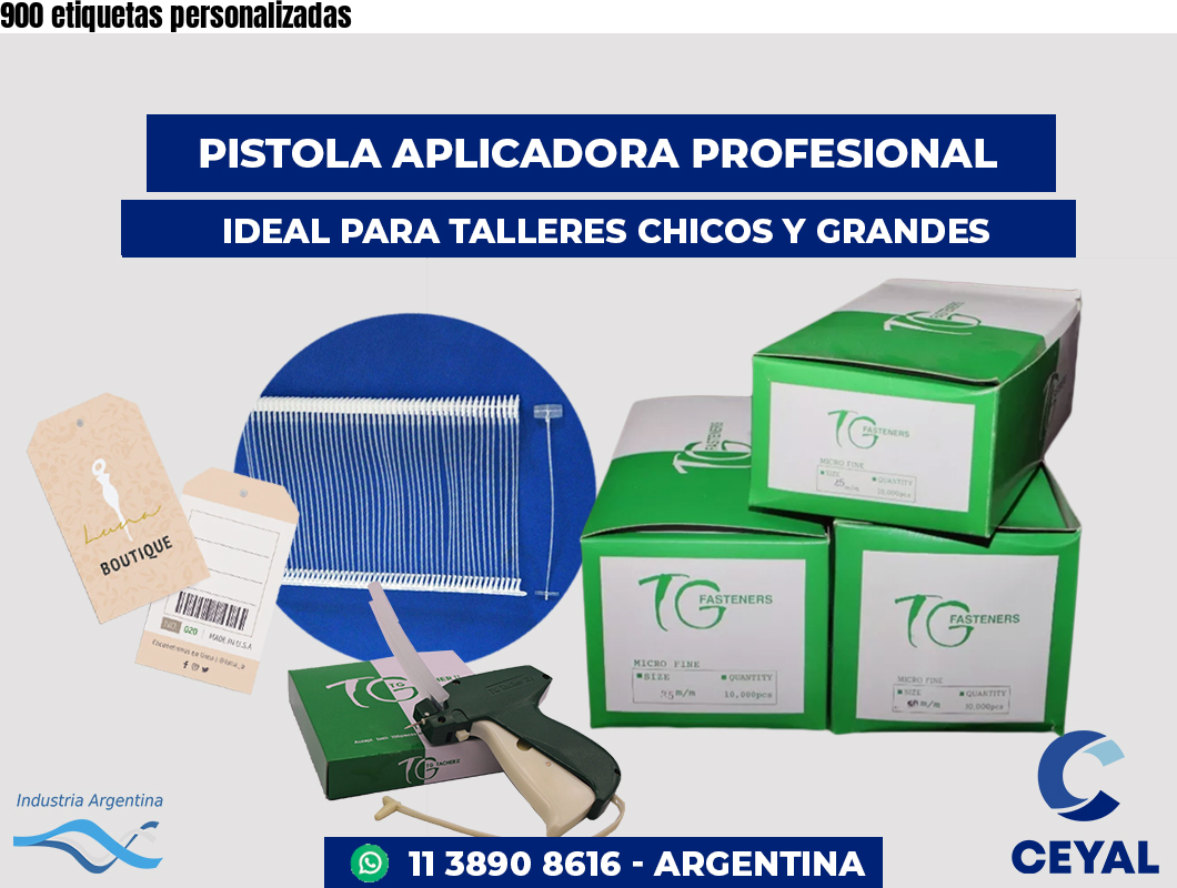 900 etiquetas personalizadas