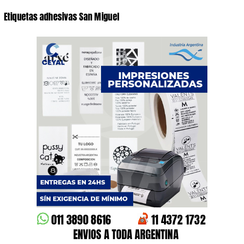 Etiquetas adhesivas San Miguel