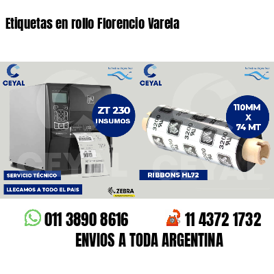 Etiquetas en rollo Florencio Varela