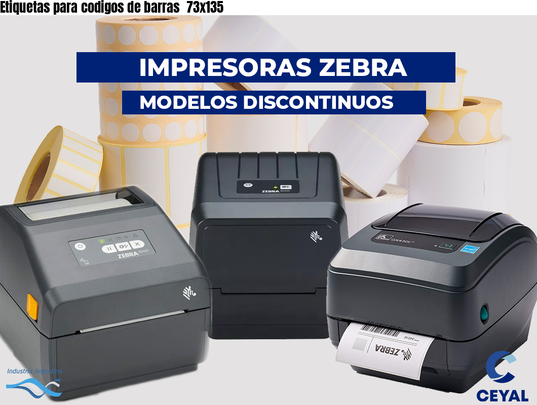 Etiquetas para codigos de barras 73x135