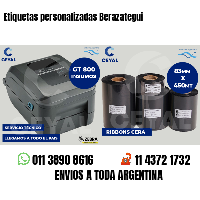 Etiquetas personalizadas Berazategui