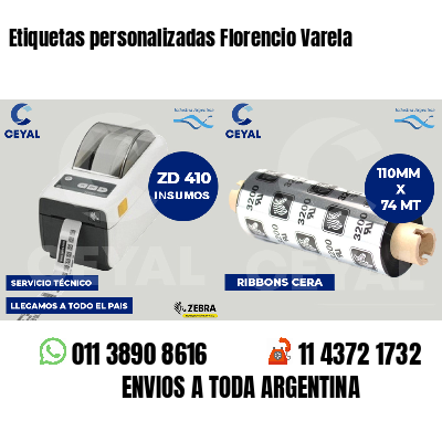 Etiquetas personalizadas Florencio Varela