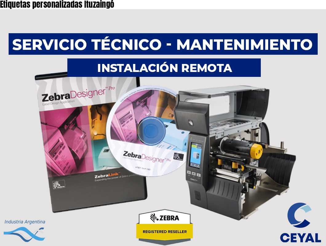 Etiquetas personalizadas Ituzaingó
