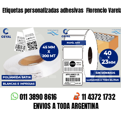 Etiquetas personalizadas adhesivas Florencio Varela