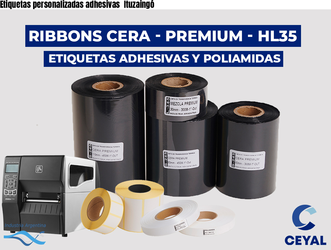 Etiquetas personalizadas adhesivas  Ituzaingó