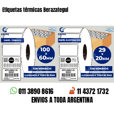 Etiquetas térmicas Berazategui