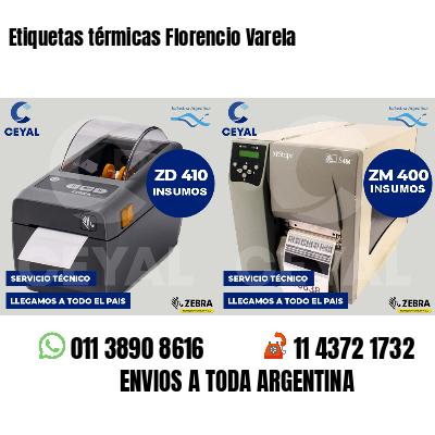Etiquetas térmicas Florencio Varela