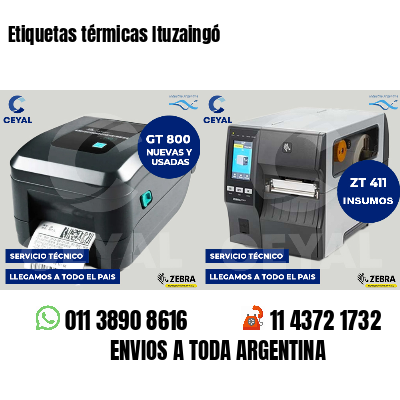 Etiquetas térmicas Ituzaingó