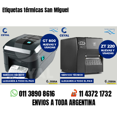 Etiquetas térmicas San Miguel