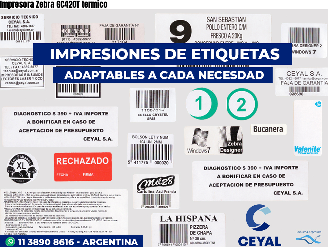 Impresora Zebra GC420T termico