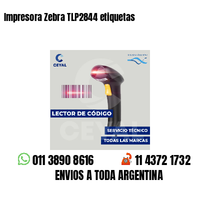 Impresora Zebra TLP2844 etiquetas