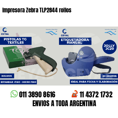 Impresora Zebra TLP2844 rollos