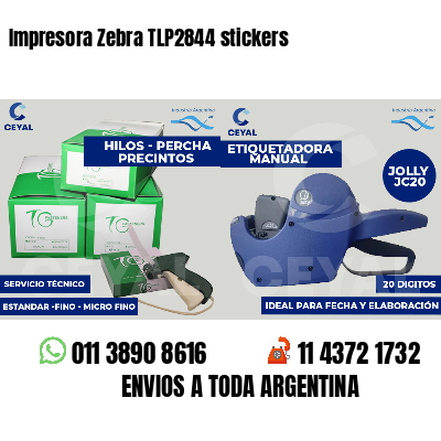 Impresora Zebra TLP2844 stickers
