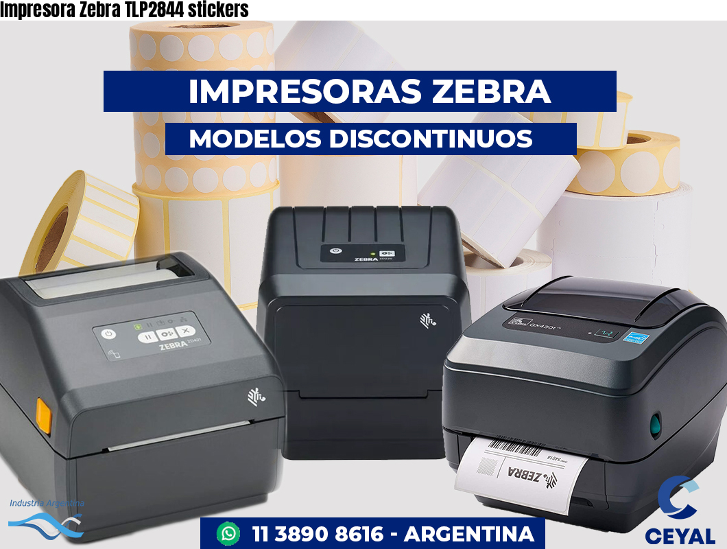 Impresora Zebra TLP2844 stickers
