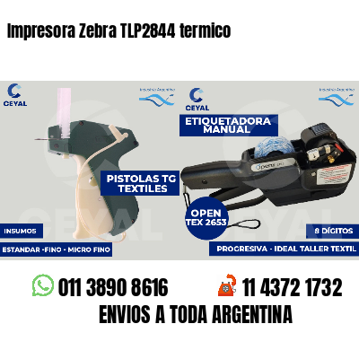 Impresora Zebra TLP2844 termico
