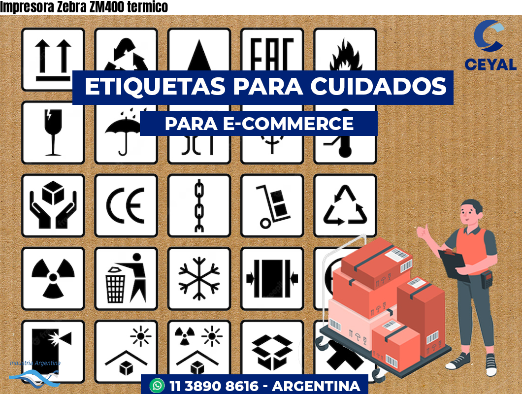 Impresora Zebra ZM400 termico