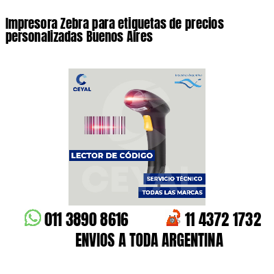 Impresora Zebra para etiquetas de precios personalizadas Buenos Aires
