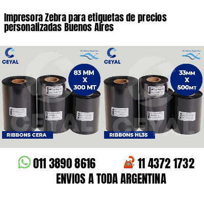 Impresora Zebra para etiquetas de precios personalizadas Buenos Aires