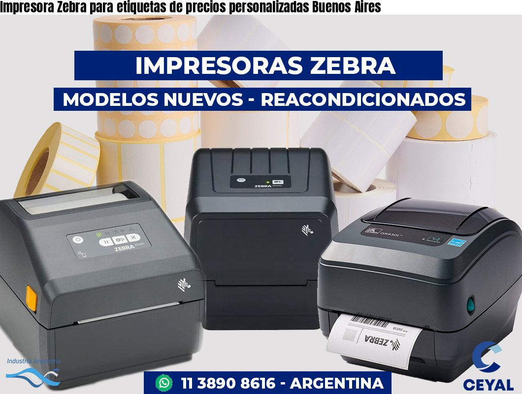 Impresora Zebra para etiquetas de precios personalizadas Buenos Aires