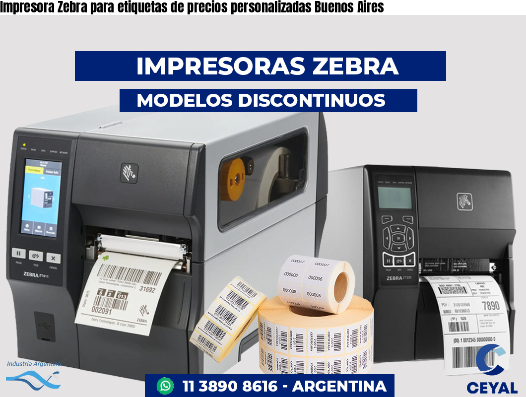 Impresora Zebra para etiquetas de precios personalizadas Buenos Aires