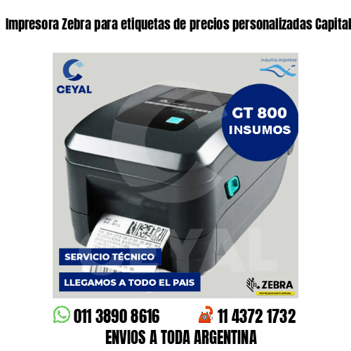 Impresora Zebra para etiquetas de precios personalizadas Capital Federal