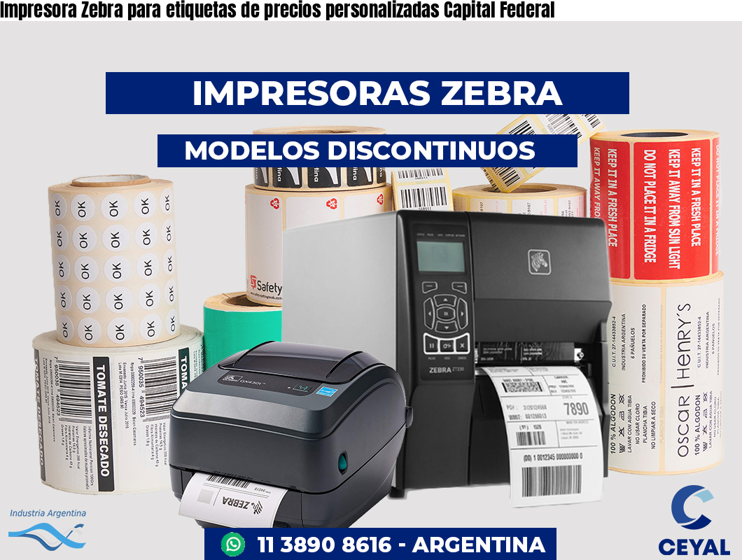Impresora Zebra para etiquetas de precios personalizadas Capital Federal