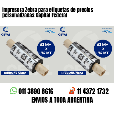 Impresora Zebra para etiquetas de precios personalizadas Capital Federal