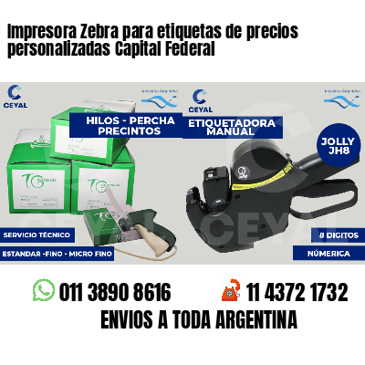 Impresora Zebra para etiquetas de precios personalizadas Capital Federal