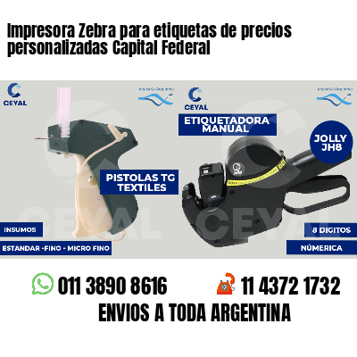 Impresora Zebra para etiquetas de precios personalizadas Capital Federal