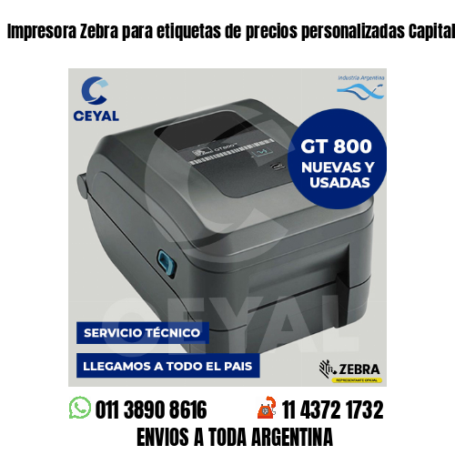 Impresora Zebra para etiquetas de precios personalizadas Capital Federal