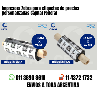 Impresora Zebra para etiquetas de precios personalizadas Capital Federal