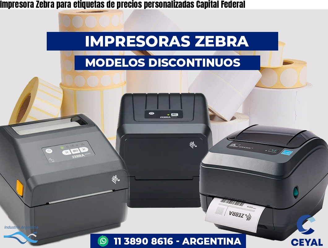 Impresora Zebra para etiquetas de precios personalizadas Capital Federal