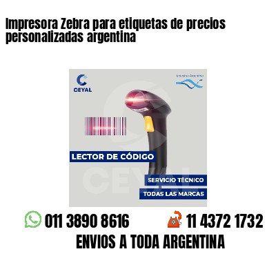 Impresora Zebra para etiquetas de precios personalizadas argentina