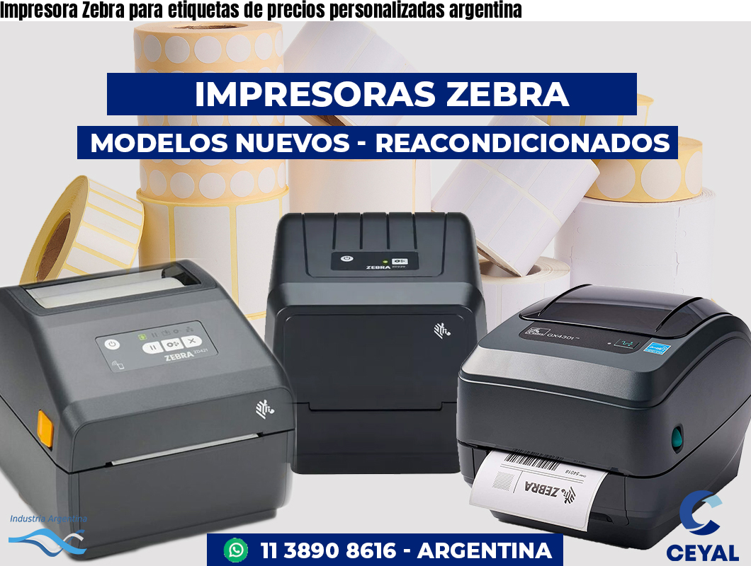 Impresora Zebra para etiquetas de precios personalizadas argentina