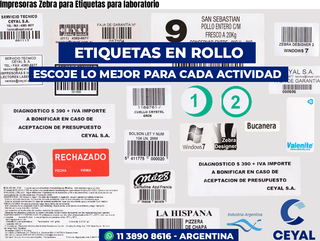 Impresoras Zebra para Etiquetas para laboratorio